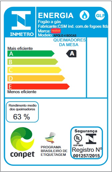 Fogão Apolo 4 Bocas Branco